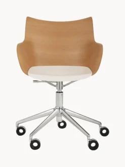 Silla de escritorio con reposabrazos Q/WOOD, altura regulable