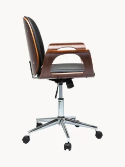 Silla de escritorio de cuero artificial Patron, altura regulable