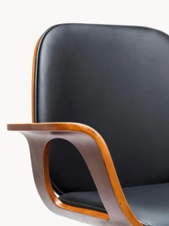Silla de escritorio de cuero artificial Patron, altura regulable