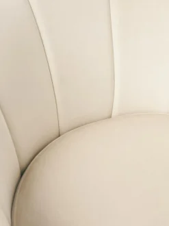 Silla de escritorio de terciopelo con reposabrazos Oyster, altura regulable