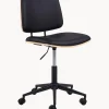 Silla de escritorio giratoria de piel sintética Owen, regulable en altura