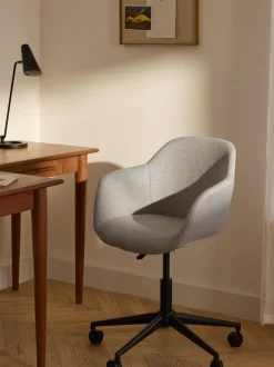 Silla de escritorio tapizada con asiento estrecho Fiji