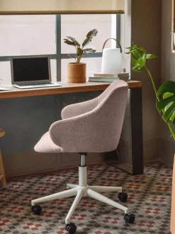 Silla de escritorio tapizada regulable en altura Einara