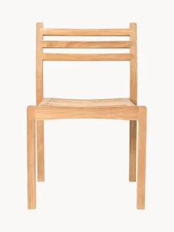 Silla de jardín apilable de madera de teca AH501