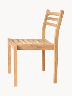 Silla de jardín apilable de madera de teca AH501