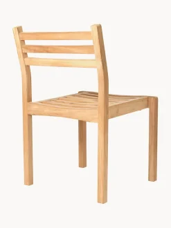 Silla de jardín apilable de madera de teca AH501