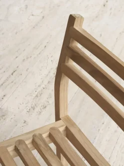 Silla de jardín apilable de madera de teca AH501