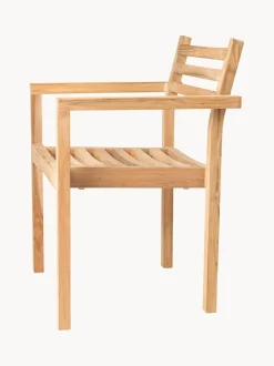 Silla de jardín apilable de madera de teca AH502
