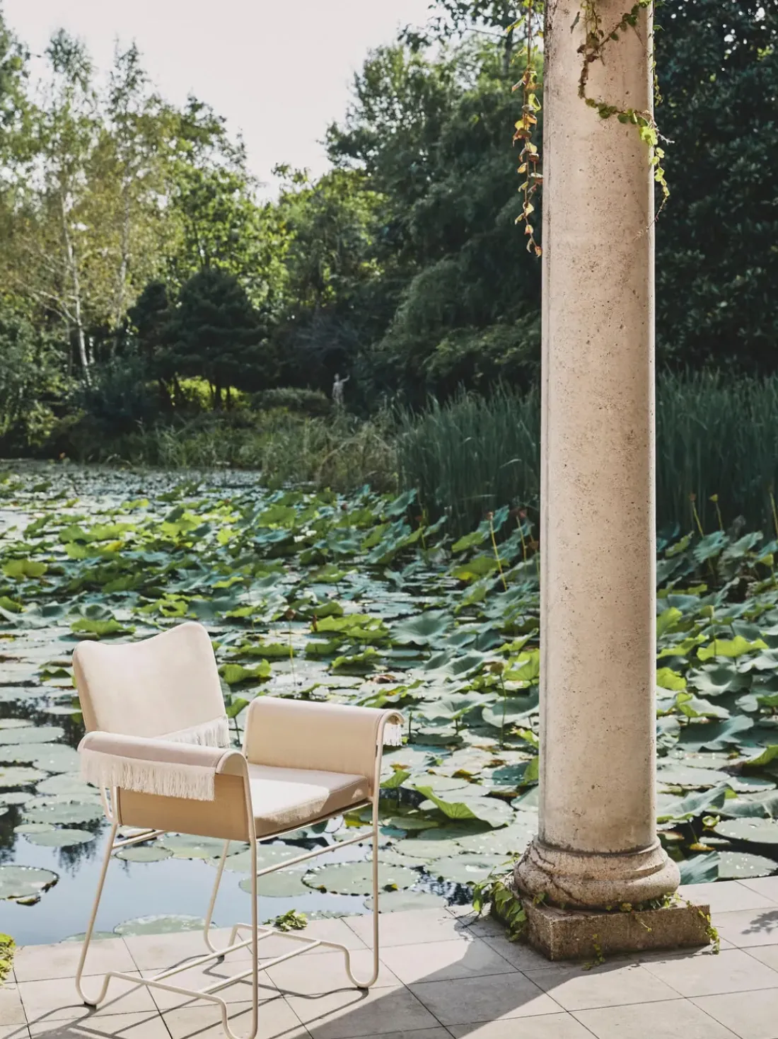 Silla de jardín con flecos Tropique