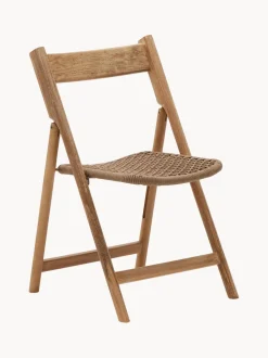 Silla de jardín plegable de madera de acacia Dandara