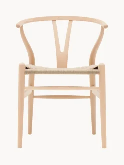 Silla de madera con asiento tejido a mano CH24 Wishbone Chair