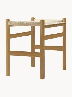 Silla de madera con asiento tejido a mano CH36