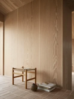 Silla de madera con asiento tejido a mano CH36