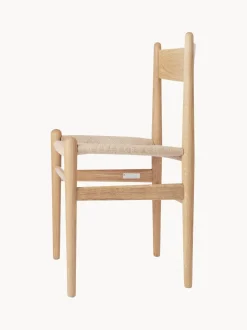 Silla de madera con asiento tejido a mano CH36