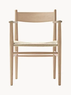 Silla de madera con asiento tejido a mano CH37