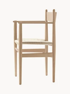 Silla de madera con asiento tejido a mano CH37