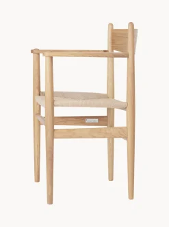 Silla de madera con asiento tejido a mano CH37