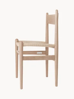 Silla de madera con asiento tejido a mano CH36