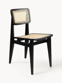 Silla de madera de roble con tejido vienés C-Chair