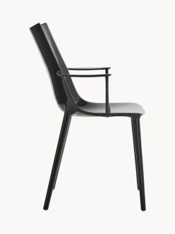 Silla de plástico con reposabrazos H.H.H.
