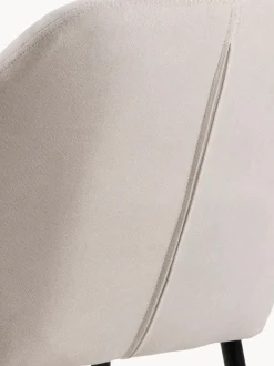 Silla de terciopelo con reposabrazos Emilia