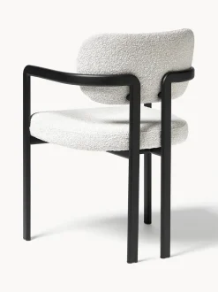 Silla en tejido bouclé Adrien