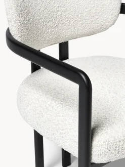 Silla en tejido bouclé Adrien