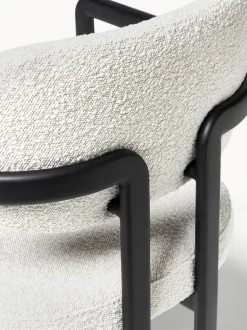 Silla en tejido bouclé Adrien
