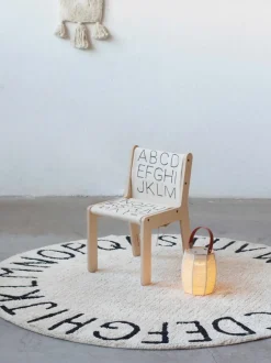 Silla infantil de madera ABC