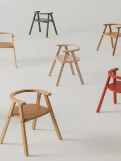 Silla infantil de madera de haya Growing Green