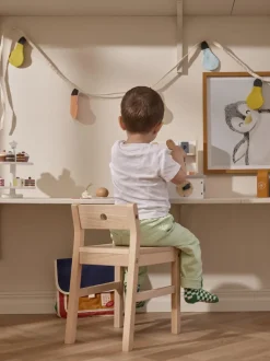 Silla infantil de madera de haya Saga