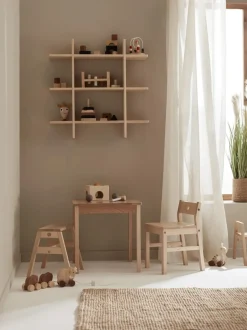 Silla infantil de madera de haya Saga