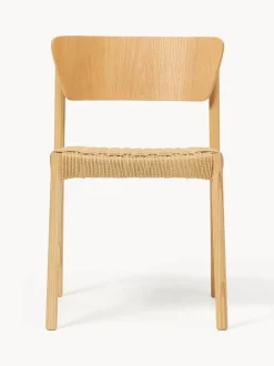 Sillas de madera y ratán Danny, 2 uds.