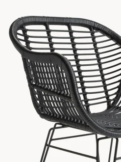 Sillas de ratán con reposabrazos Costa, 2 uds.