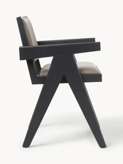 Silla tapizada con reposabrazos Sissi