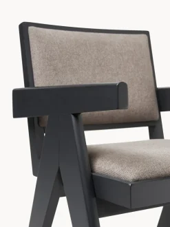 Silla tapizada con reposabrazos Sissi