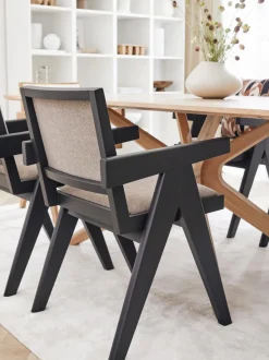 Silla tapizada con reposabrazos Sissi