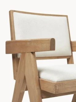 Silla tapizada con reposabrazos Sissi