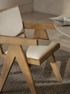 Silla tapizada con reposabrazos Sissi
