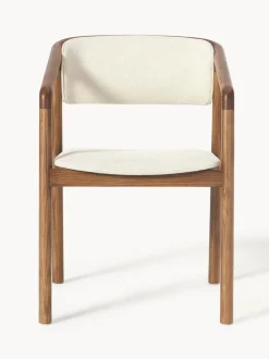 Silla tapizada con reposabrazos Gali