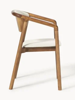 Silla tapizada con reposabrazos Gali