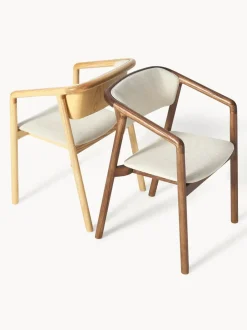 Silla tapizada con reposabrazos Gali