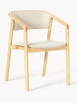 Silla tapizada con reposabrazos Gali