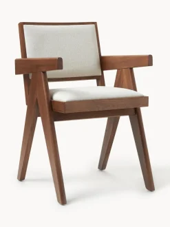Silla tapizada con reposabrazos Sissi