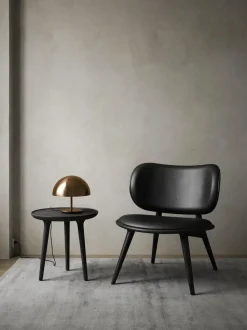 Sillón artesanal de cuero y madera Rocker