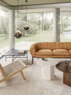 Sillón artesanal de madera de roble con cojín de asiento MR01 Initial