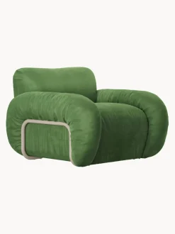 Sillón artesanal de terciopelo Arc