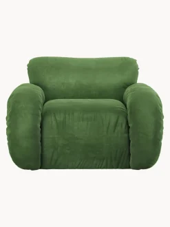 Sillón artesanal de terciopelo Arc