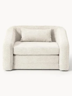 Sillón cama de borreguillo bouclé Eliot