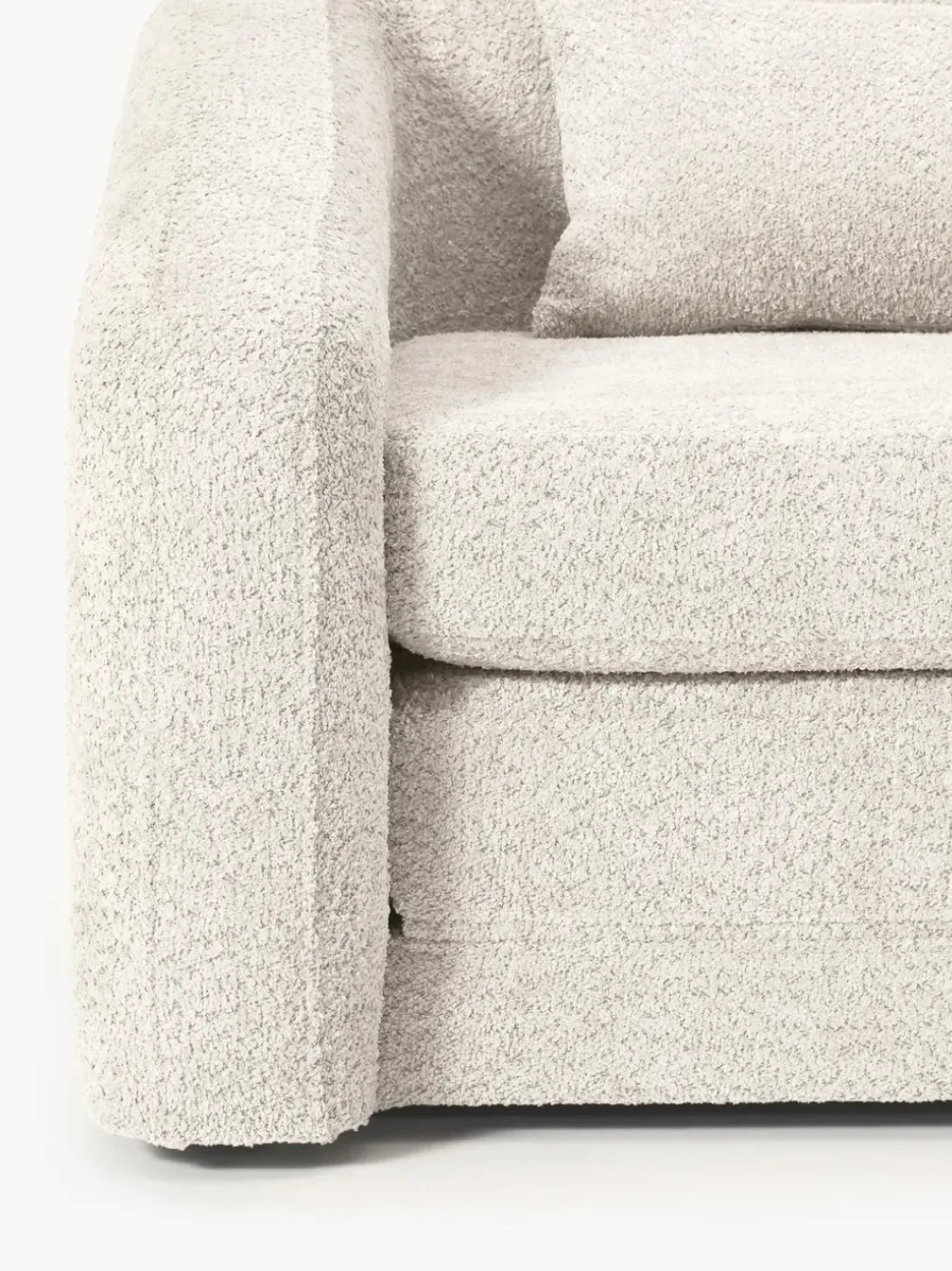 Sillón cama de borreguillo bouclé Eliot